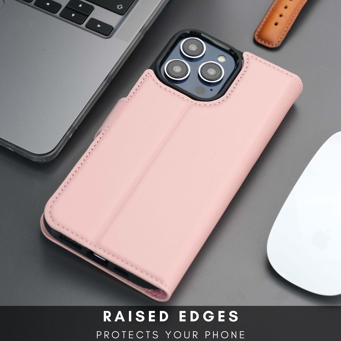 Casper Leather iPhone 15 Pro Wallet Case | Detachable MagSafe Compatible RFID Protection