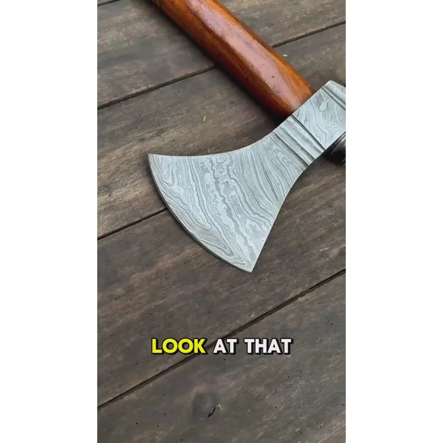 Damascus Pipe Tomahawk Hand Forged Viking Axe