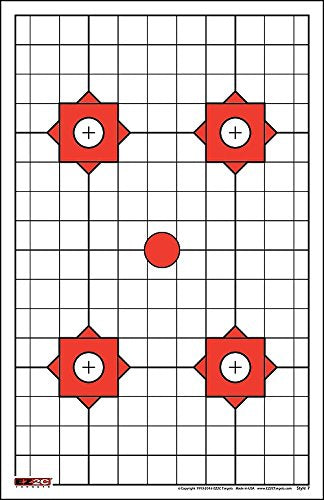 200 EZ2C Targets Most Popular 5 Rifle Styles Paper Targets Bundle 11"x17" USA Made
