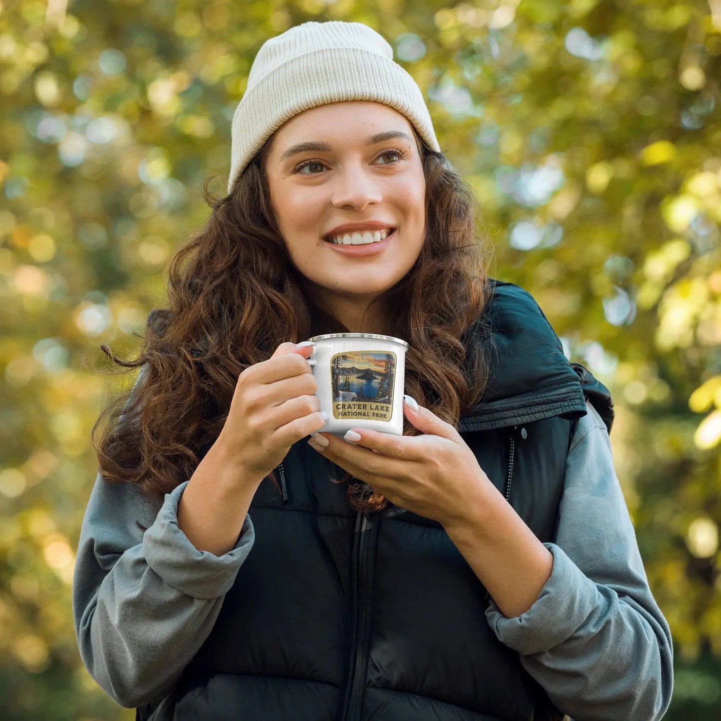 Crater Lake National Park Durable Enamel Camp Mug
