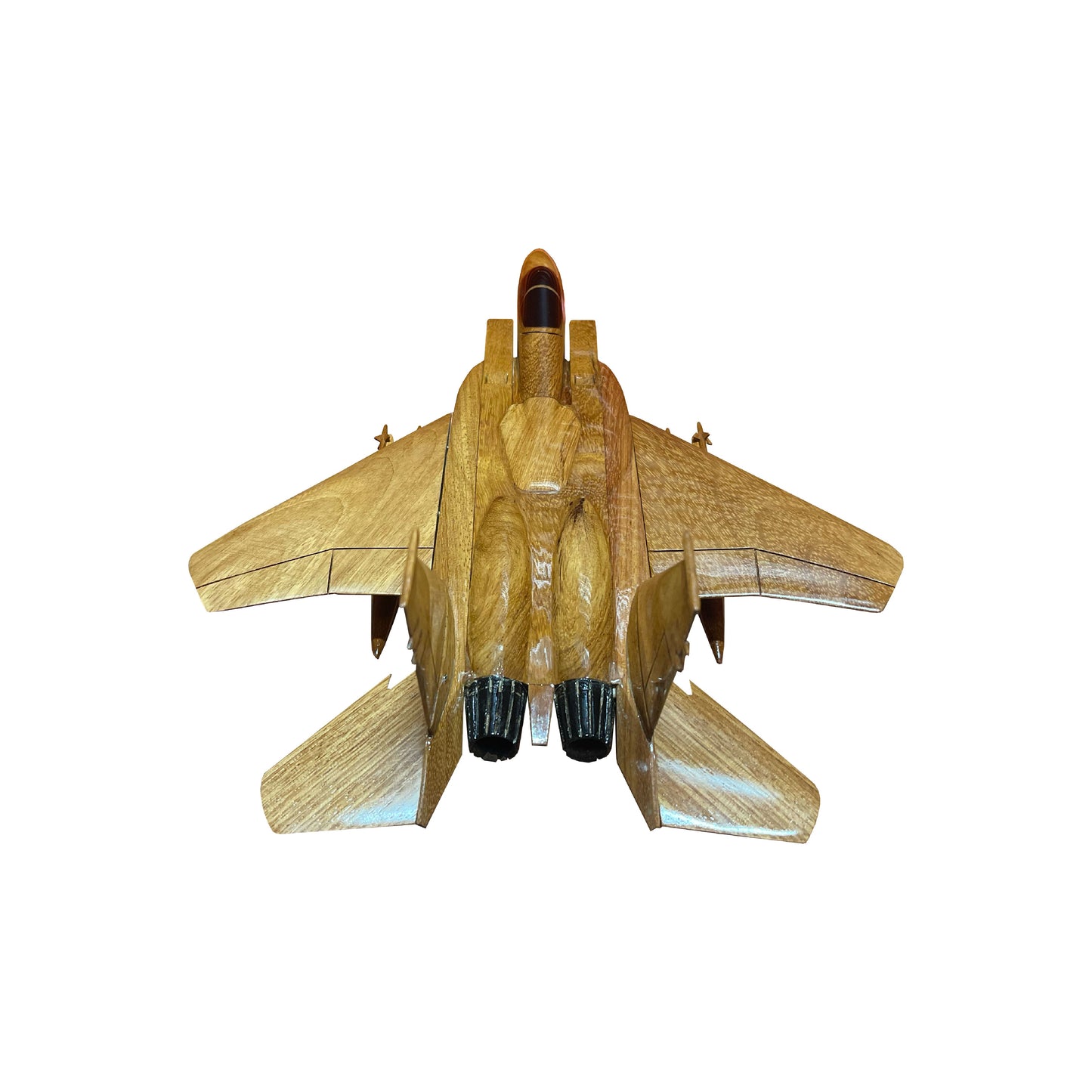 F-15 ( F15 ) Eagle Mahogany Wood Desktop Airplane Model