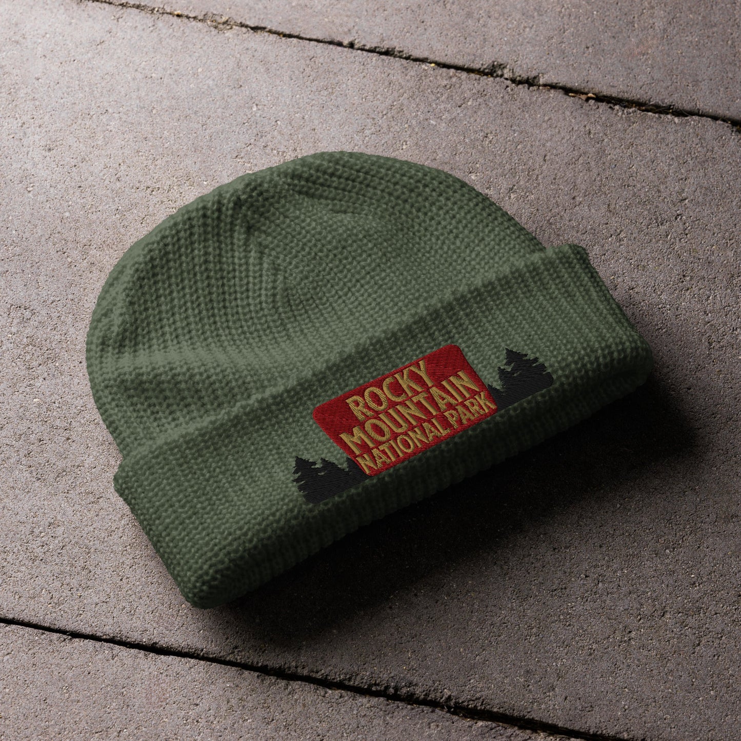 Rocky Mountain National Park Embroidered Beanie