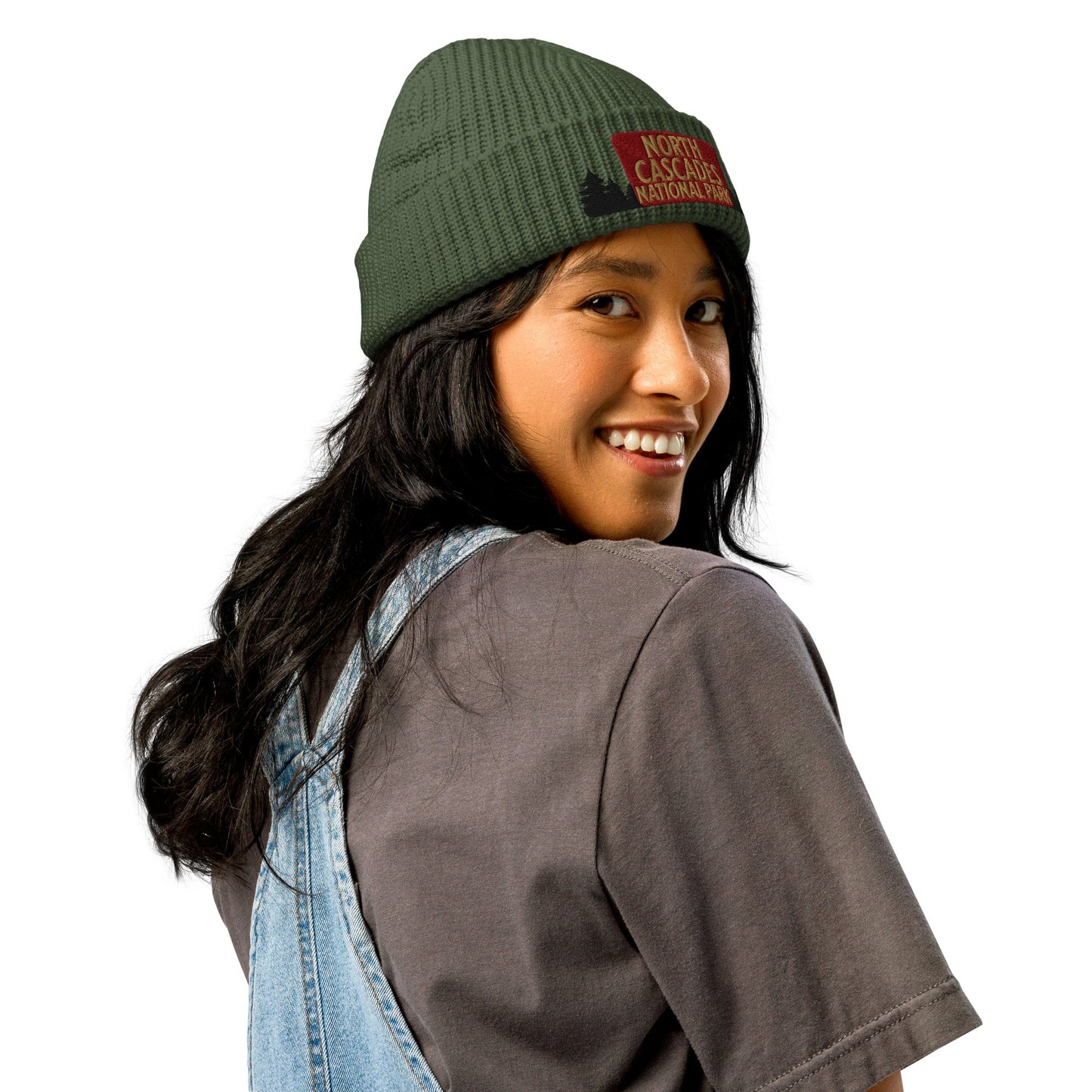 North Cascades National Park Embroidered Beanie