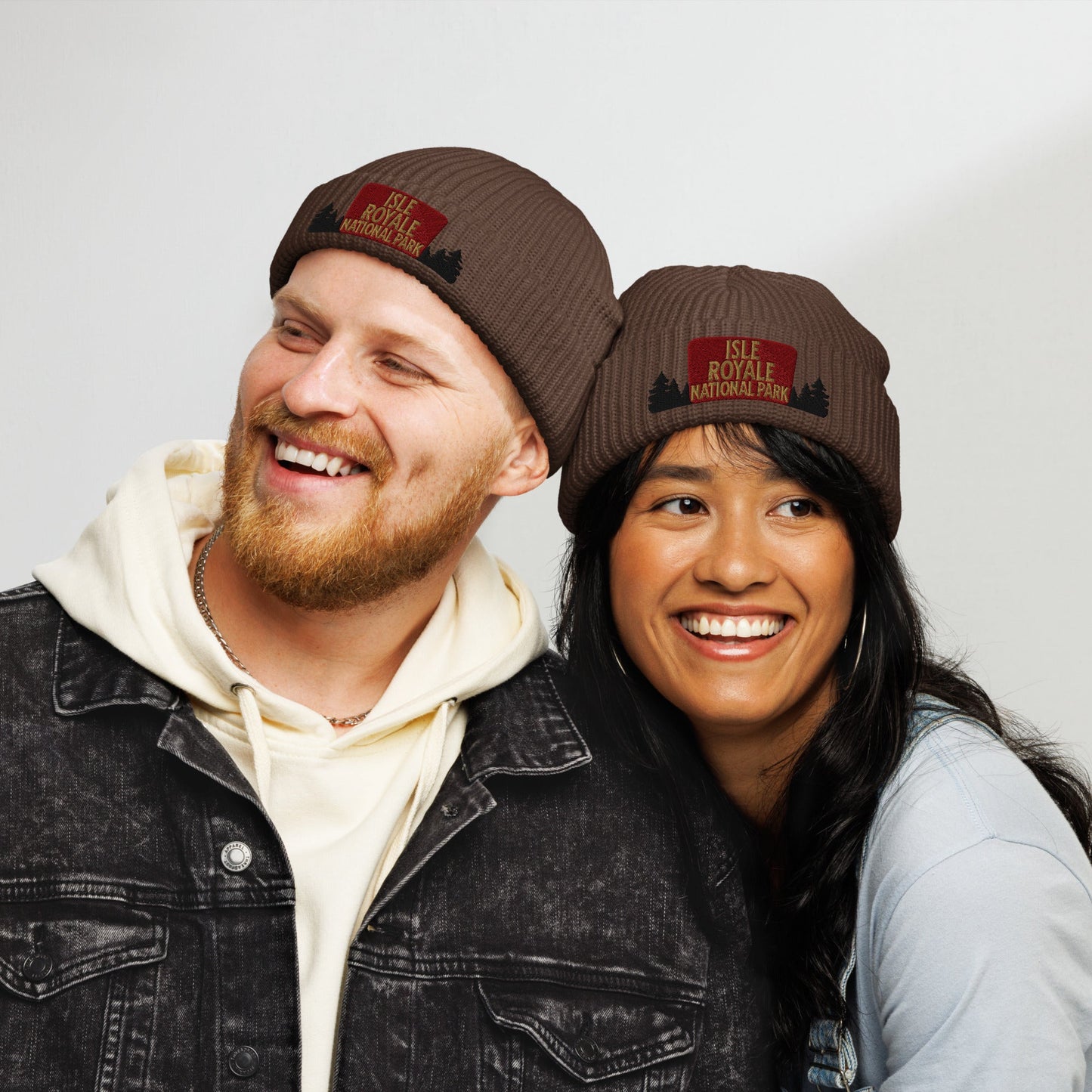 Isle Royale National Park Embroidered Wharf Style Beanie