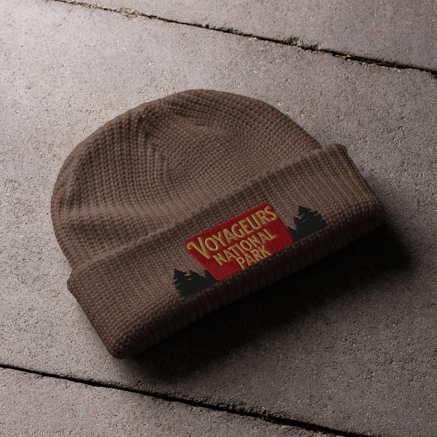 Voyageurs National Park Sign Embroidered Beanie