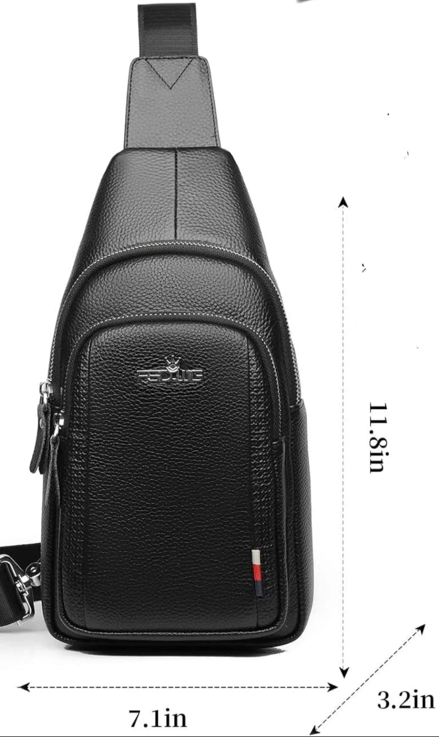 Vegan Leather Chest Bag – Sleek & Functional