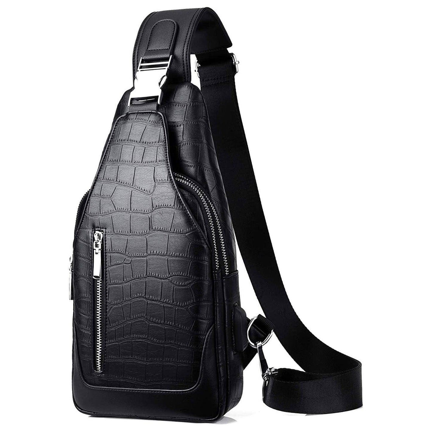 Vegan Leather Sling Backpack – Sleek & Eco-Smart