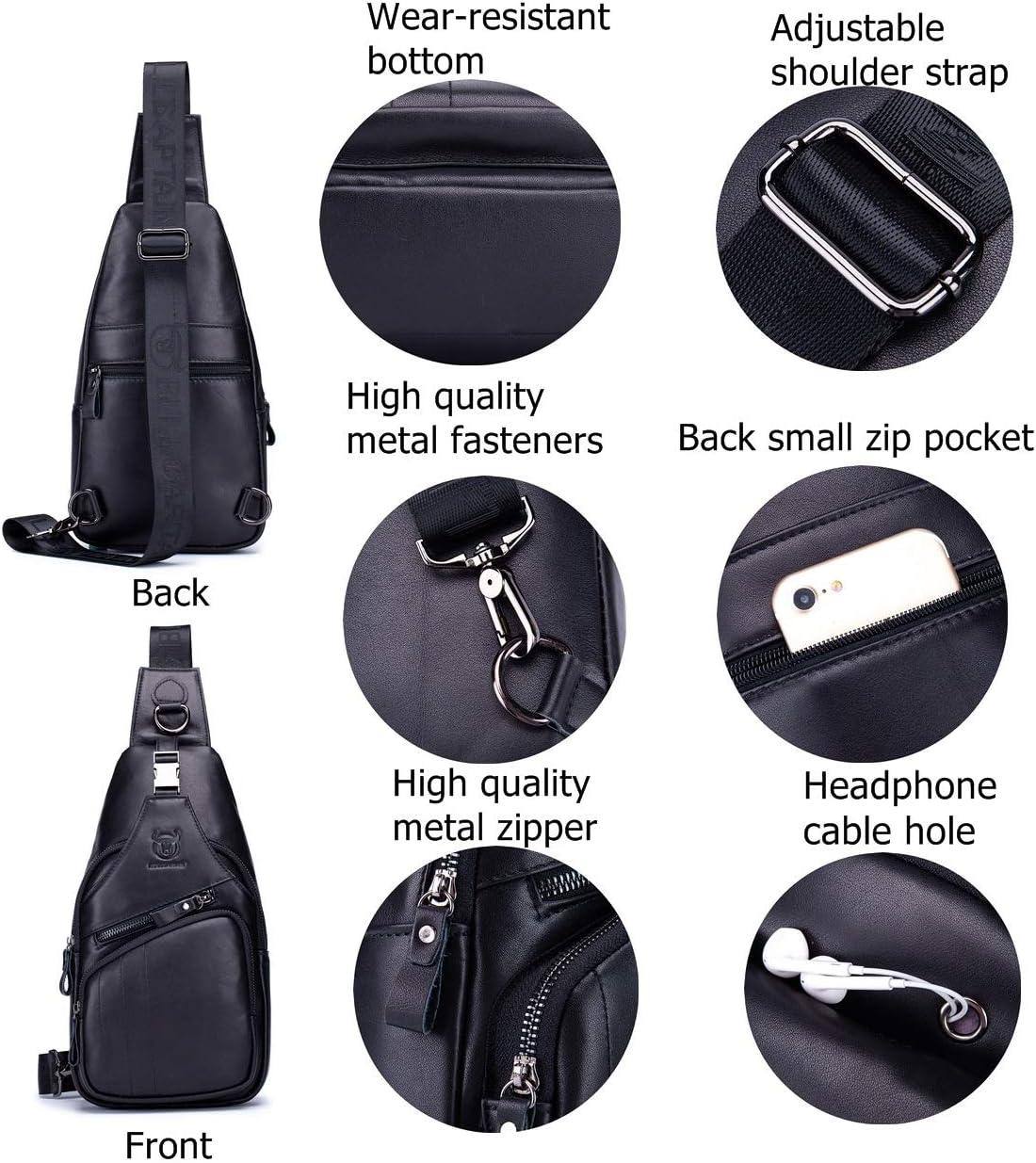 Leather Crossbody Chest Bag – Refined & Rugged