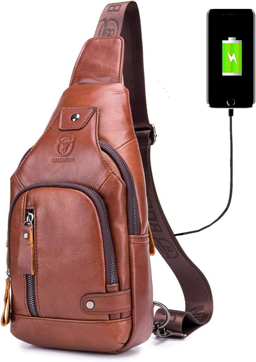 Classic Urban Leather Sling Bag – Refined & Functional
