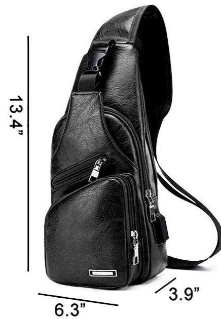 Vegan Leather Crossbody Sling Bag – Modern & Versatile