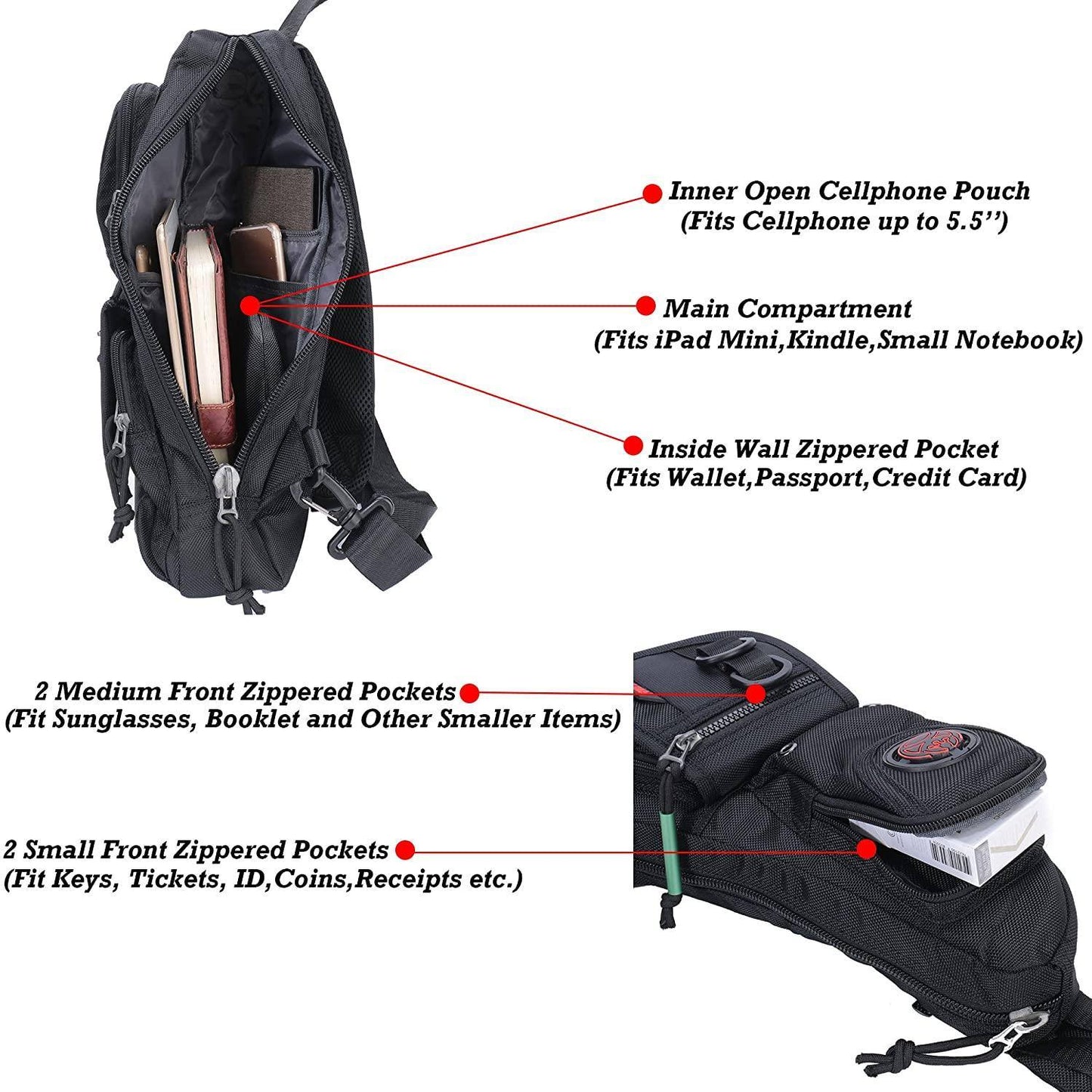 Nylon Stylish Sling Bag – Lightweight & Modern