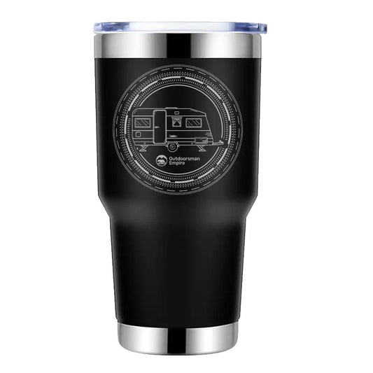 Camping Kaleidoscope 30oz Insulated Vacuum Sealed Tumbler