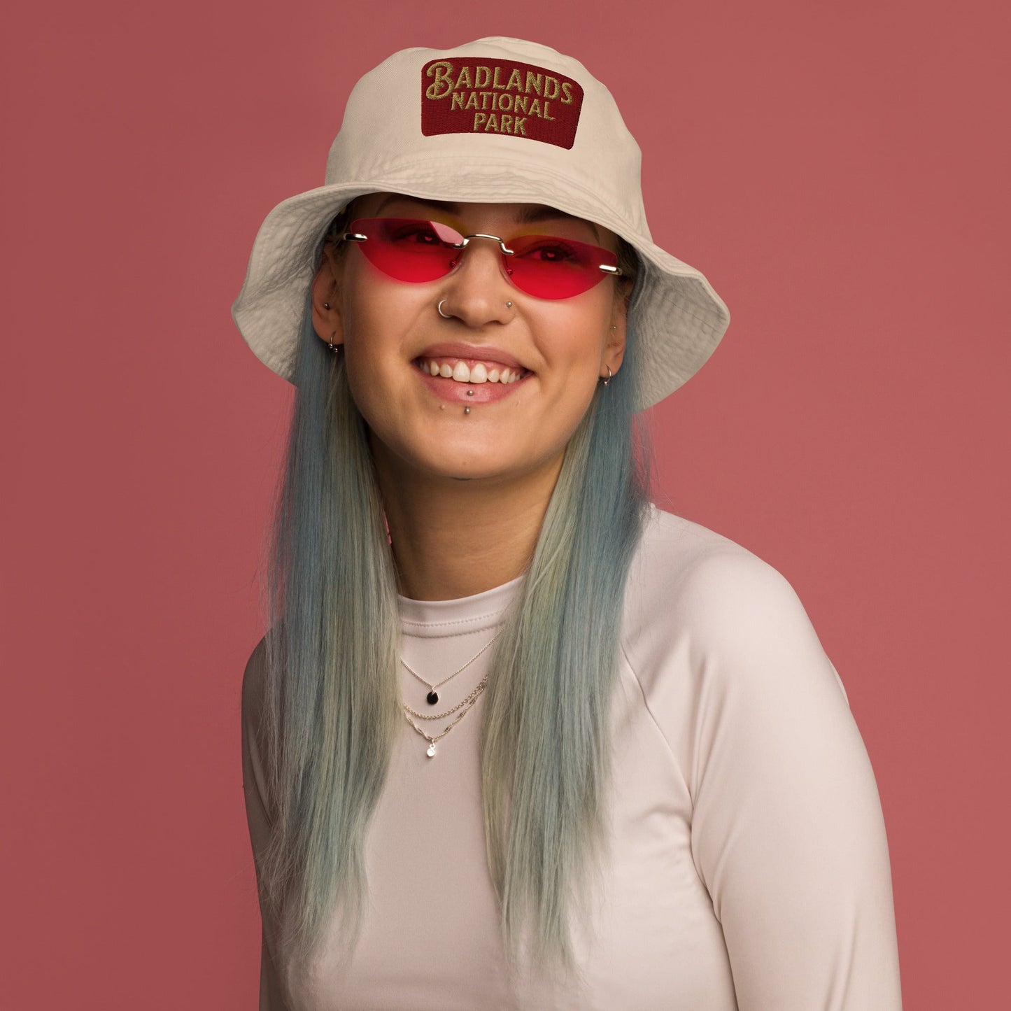 Badlands National Park Embroidered Organic Bucket Hat