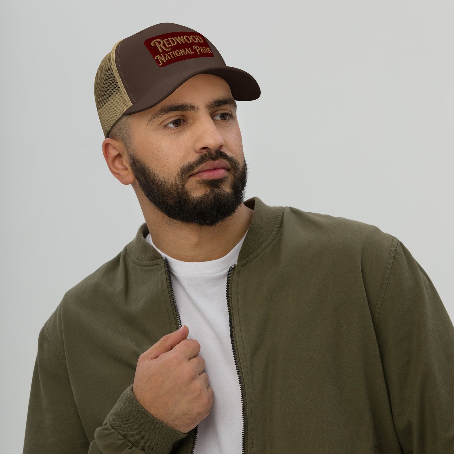 Redwood Embroidered National Park Trucker Hat