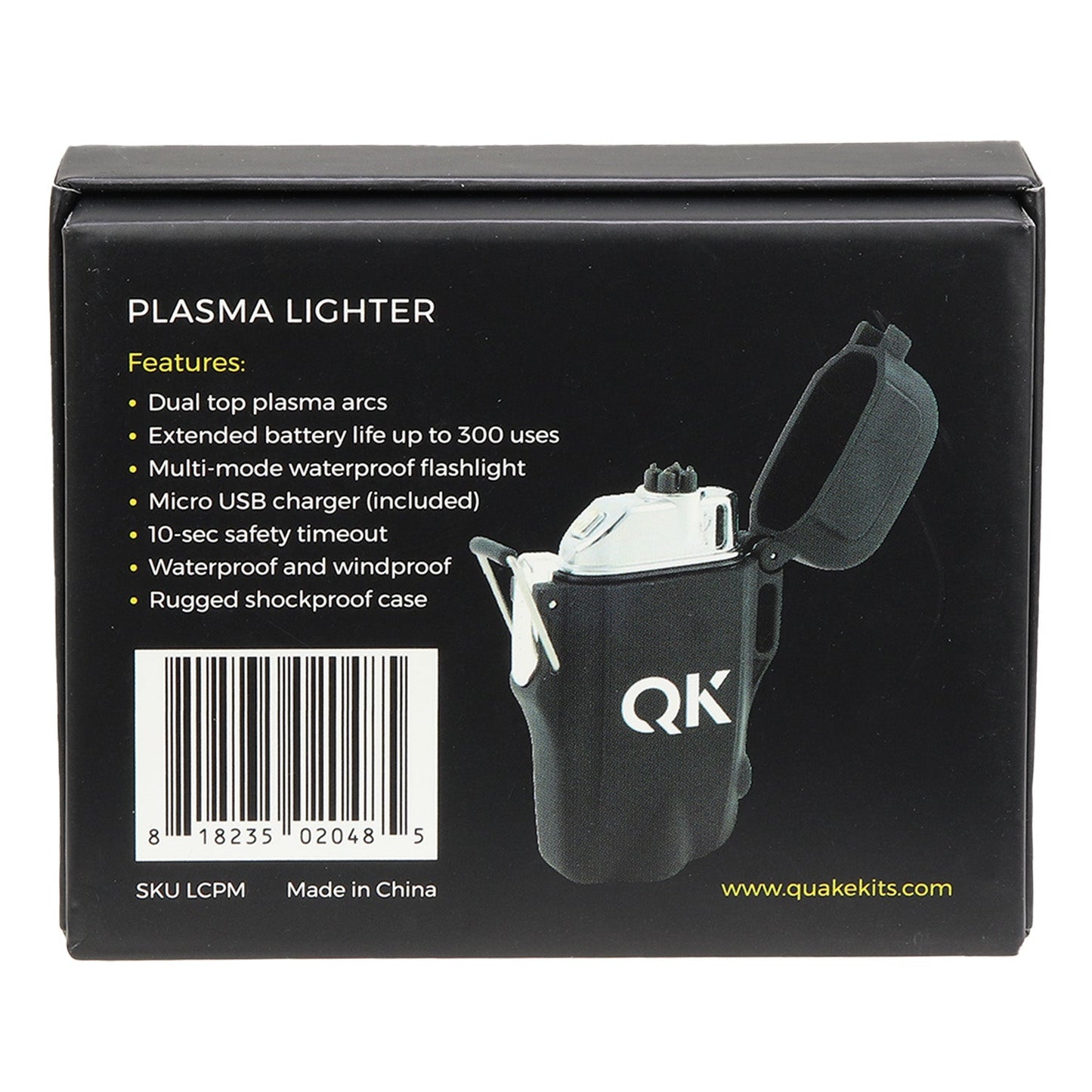 Plasma Lighter | Waterproof & Windproof USB Rechargeable Arc Lighter with Flashlight