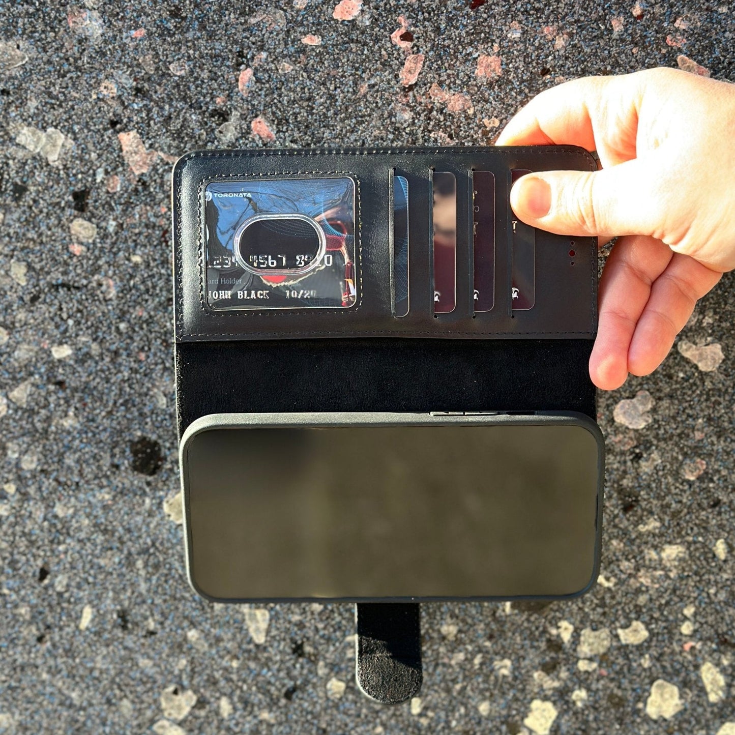Vegas Premium Leather iPhone 15 Pro Max Wallet Case with MagSafe | Detachable RFID Blocking Luxury Wallet